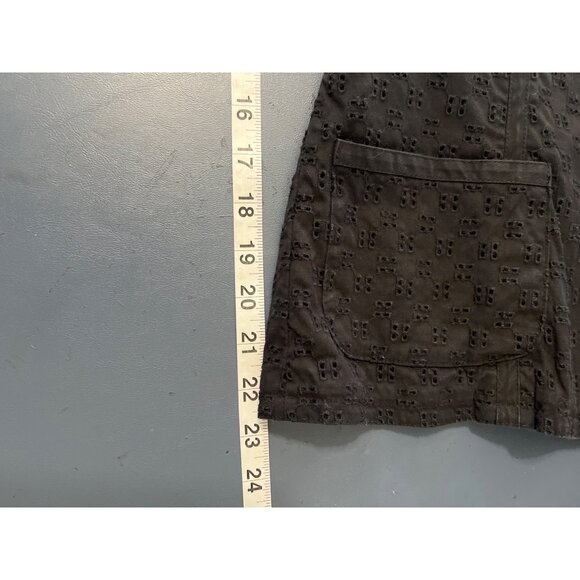 Talbots Womens Black Eyelet Stretch Blazer Jacket Size 12 Business Career Office - Picture 3 of 12